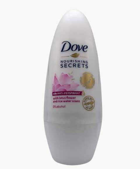 Dove Nourishing Secrets Lotus Flower And Rice Water Scent Deodorant Roll On