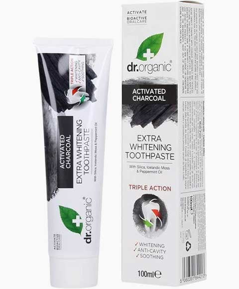 Dr Organic  Charcoal Max Whitening Toothpaste