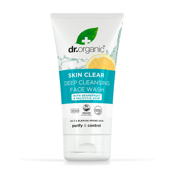 Dr Organic Skin Clear Organic Tea Tree Deep Pore Cleansing Face Wash 125ml - Afro Hair Boutique