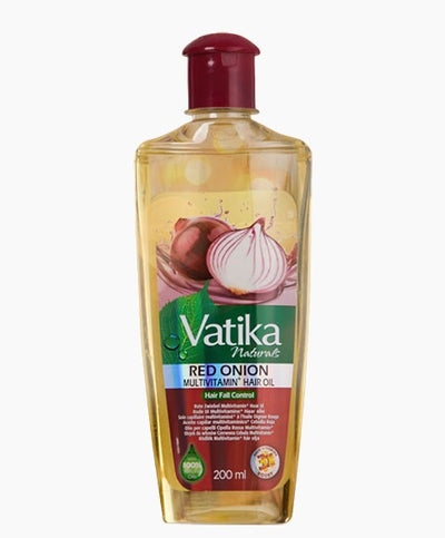 Dabur Vatika Naturals Red Onion Enriched Multivitamin Hair Oil-Hair Fall Control 200ml