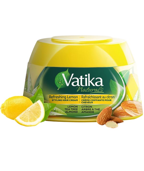 Dabur  Vatika Naturals Lemon Tea Tree And Almond Styling Hair Cream
