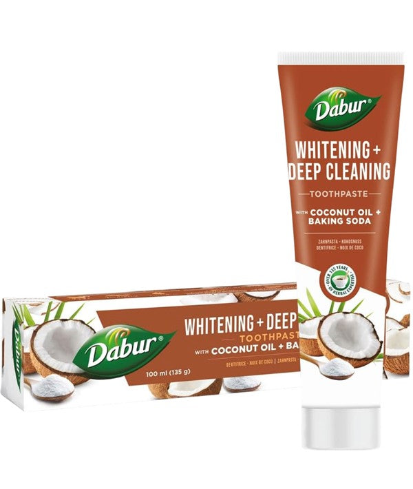Dabur  Whitening Deep Cleansing Coconut Oil And Baking Soda Toothpaste
