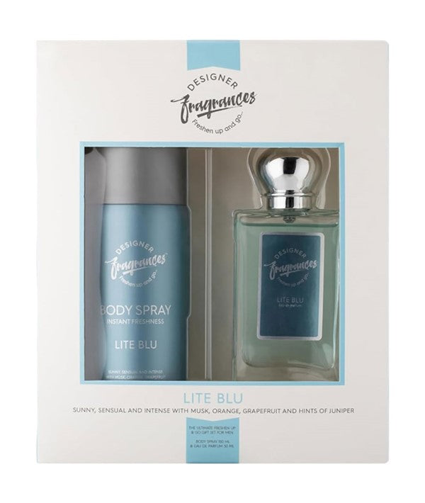 Designer Fragrances  Lite Blu Men Twin Gift Set
