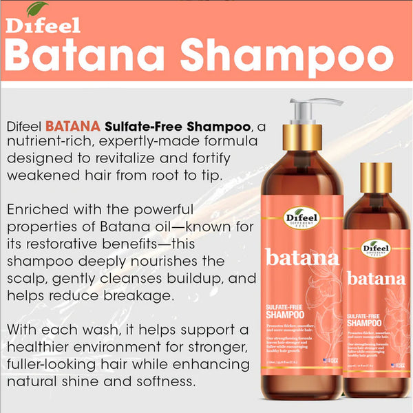 Difeel  Batana Sulfate Free Shampoo