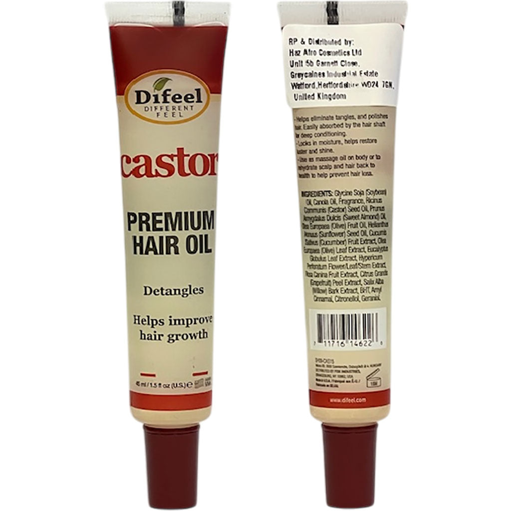 Difeel  Castor Premium Hair Oil Tube