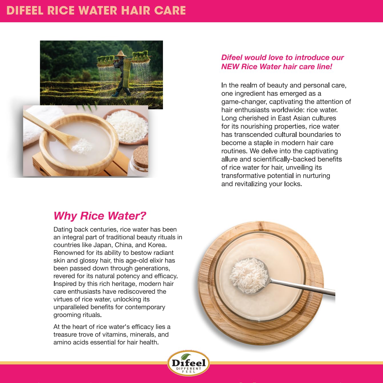 Difeel  Rice Water Premium Hair Mask