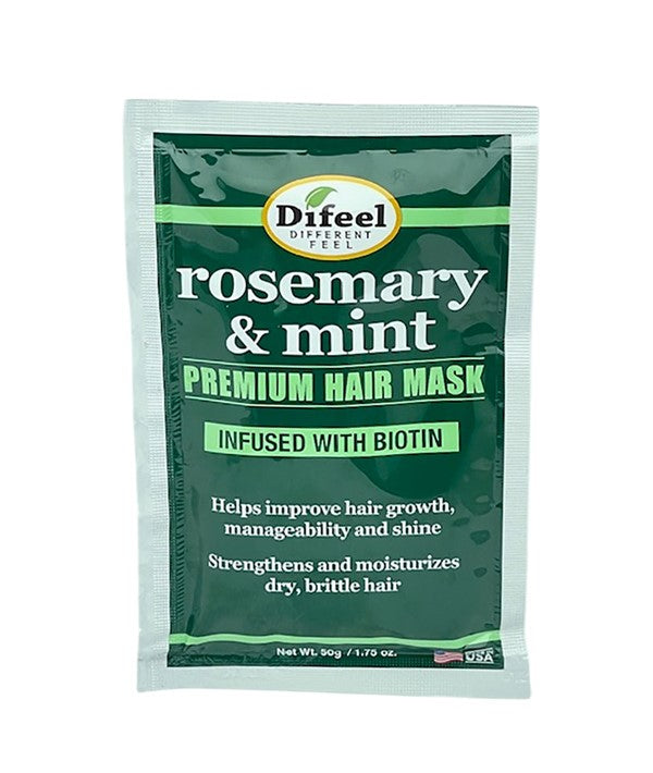Difeel Rosemary And Mint Hair Mask Sachet 50g