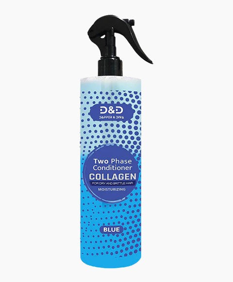 Dapper And Diva Two Phase Collagen Moisturizing Conditioner Blue