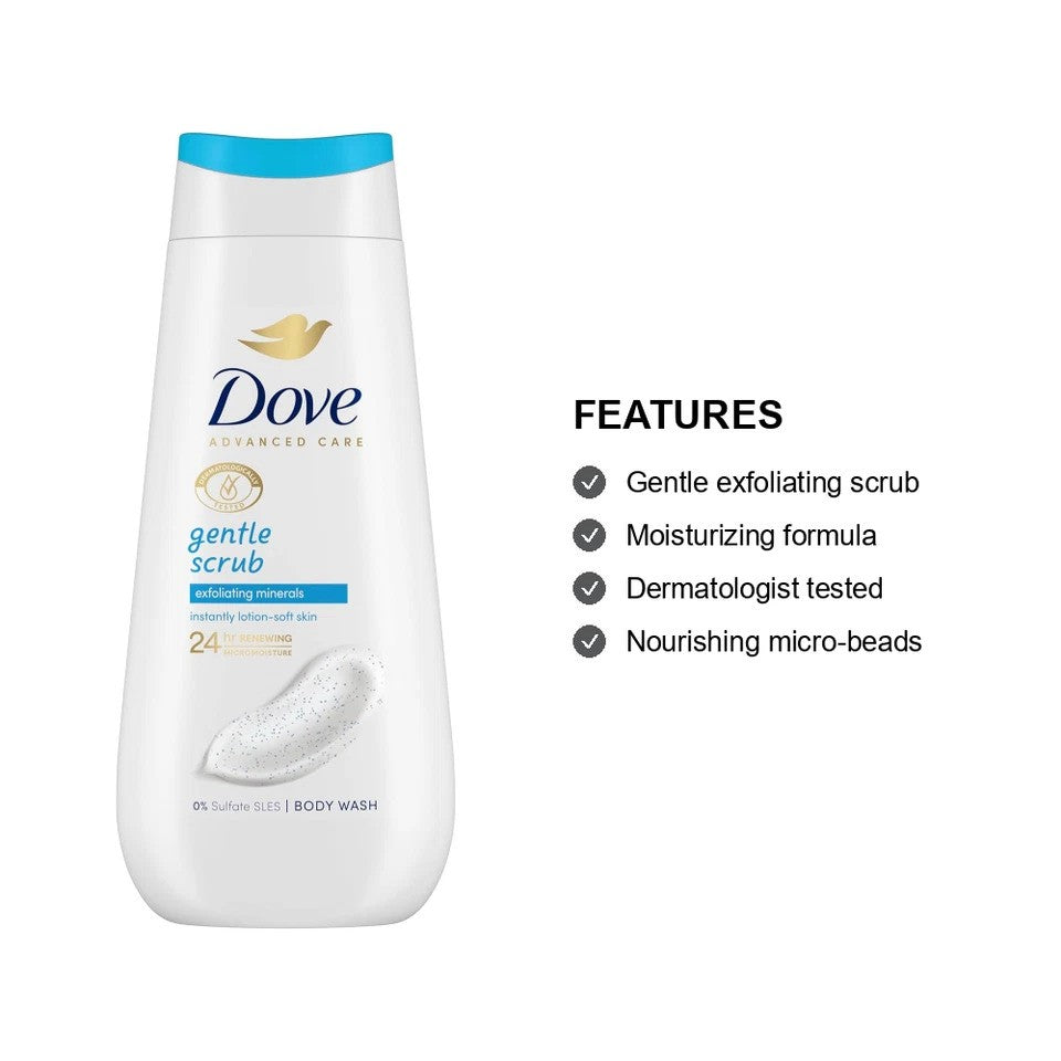 Dove  Advanced Care Gentle Scrub Body Wash