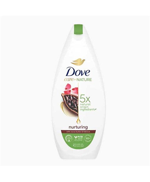 Dove  Care By Nature Nurturing With Cocoa Butter And Hibiscus Shower Gel
