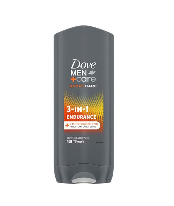 Dove  Men Care Sport Care 3 In 1 Endurance Body Face And Hair Wash