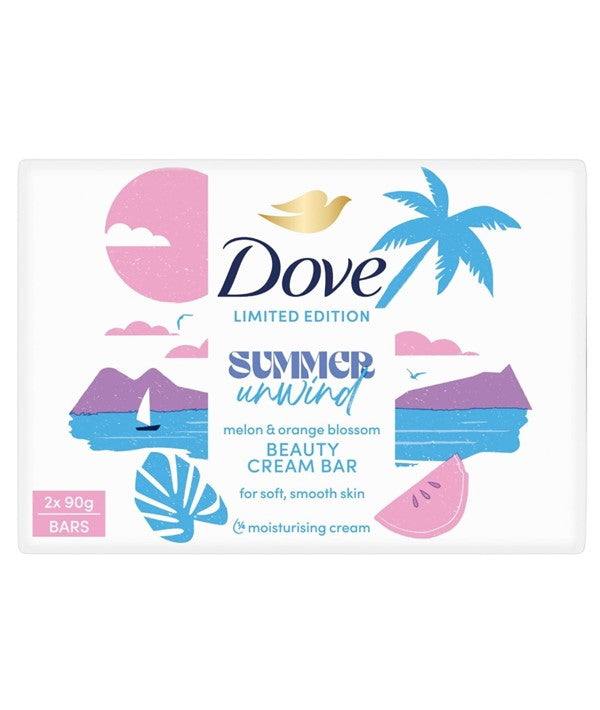 Dove  Summer Unwind Melon And Orange Blossom Beauty Cream Bar