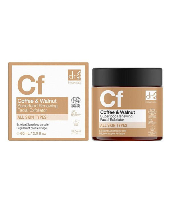 Dr Botanicals  Cf Coffee And Walnut Superfood Renewing Facial Exfoliator