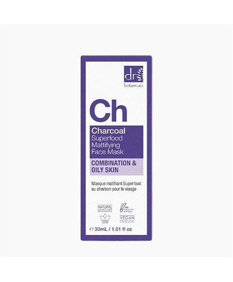 Dr Botanicals  Ch Charcoal Superfood Mattifying Face Mask