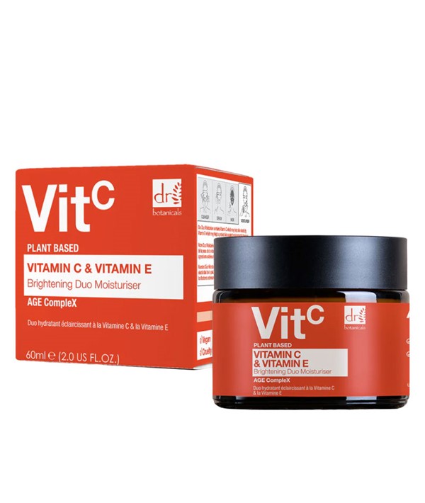 Dr Botanicals  Vit C Plant Based Vitamin C & E Brightening Duo Moisturiser