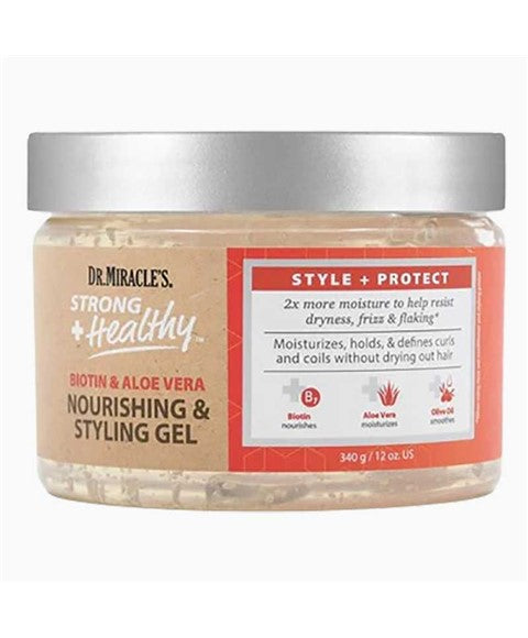 Dr. Miracles Strong Plus Healthy Biotin And Aloe Vera Nourishing And Styling Gel