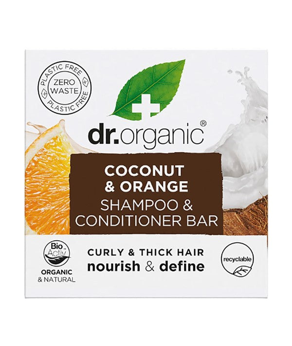 Dr Organic  - Coconut Orange Shampoo And Conditioner Bar