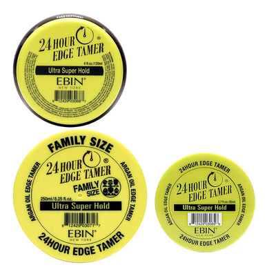 EBIN 24 Hour Argan Oil Ultra Super Hold Edge Tamer 80ml, 120ml / 250ml
