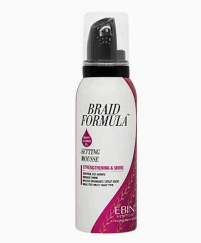 EBIN New York Braid Formula Setting Mousse With Sweet Almond Oil 80ml / 354ml