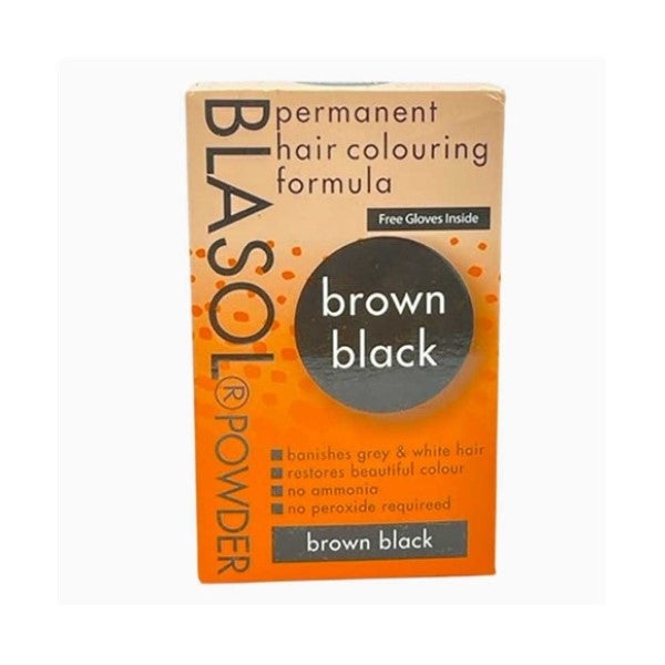 Eternal Beauty Blasol Powder Permanent Hair Coloring Brown Black