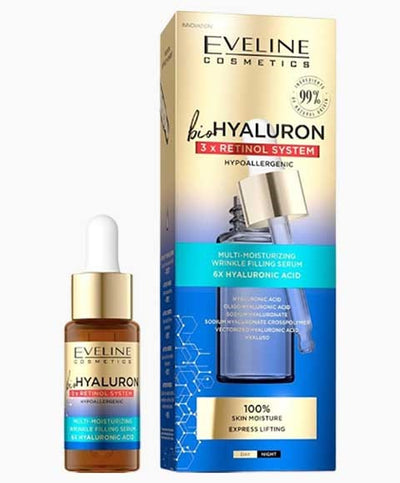 Eveline Bio Hyaluron Multi Moisturizing Wrinkle Filling Serum 18ml