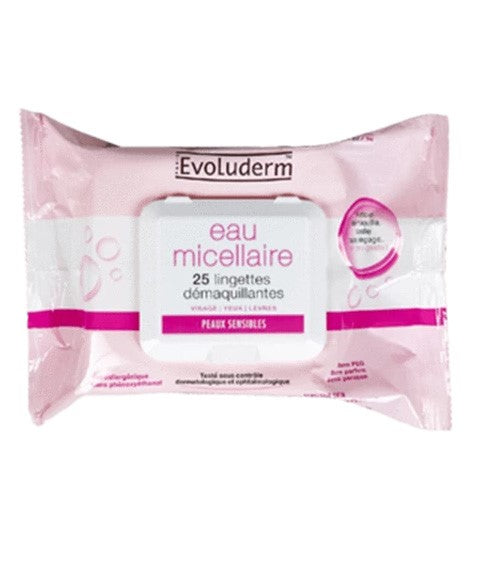 Evoluderm Micellar Water Cleansing Wipes