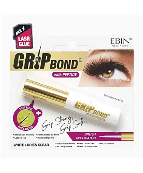 EBIN New York  Grip Bond Peptide White Lash Glue