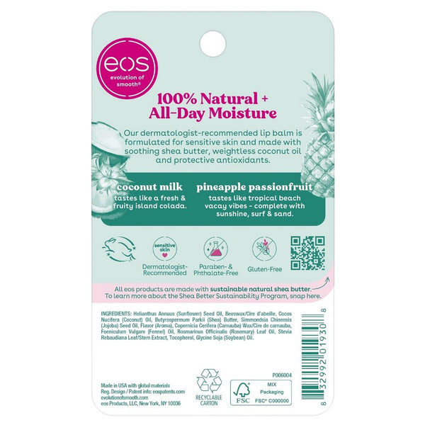 Eos  Coconut Milk And Pineapple Passionfruit Lip Balm