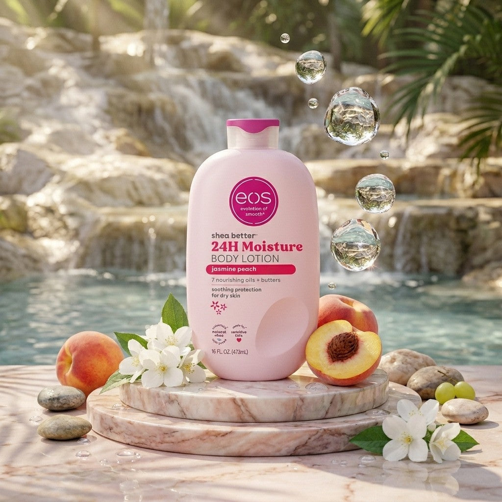 Eos  Shea Better 24H Moisture Jasmine Peach Body Lotion
