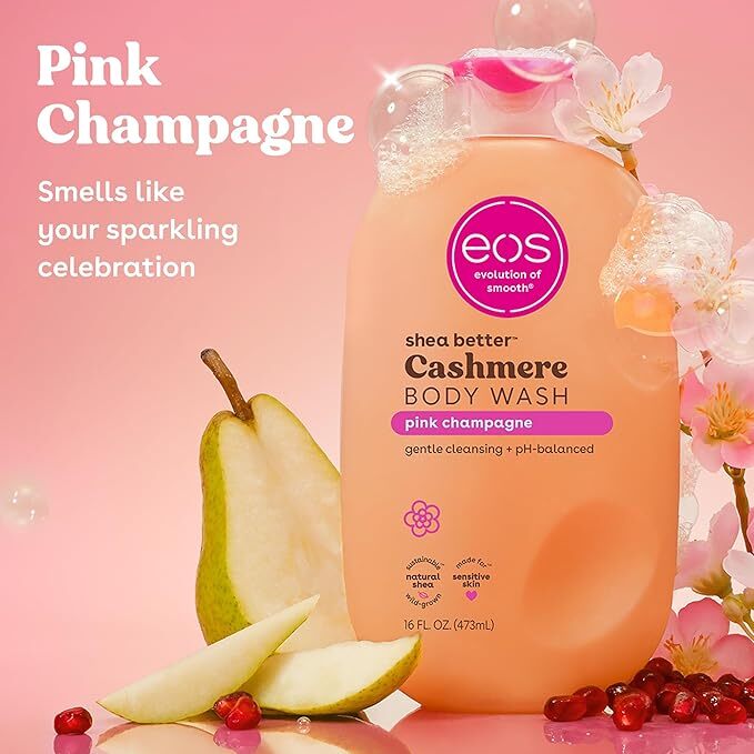 Eos  Shea Better Cashmere Pink Champagne Body Wash