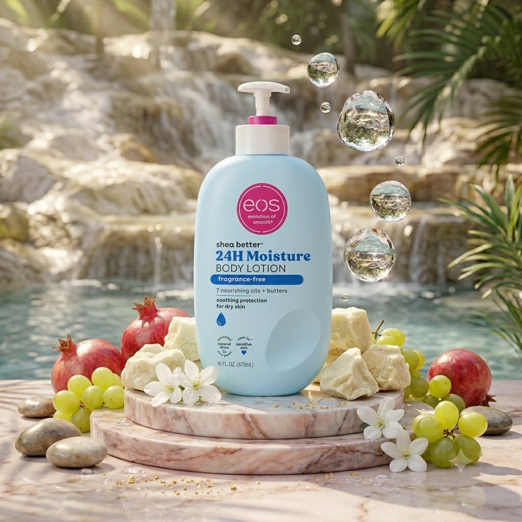 Eos  Shea Better Sensitive Fragrance Free Body Lotion