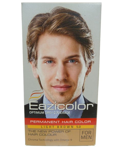 EAZICOLOR Permanent Hair Color Light Brown 5.0