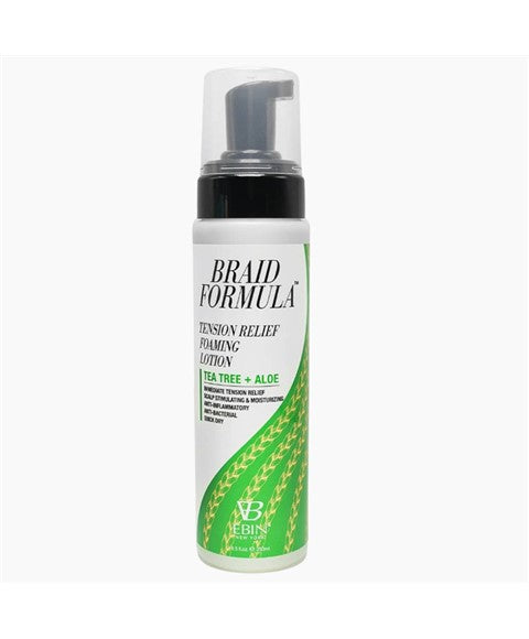 EBIN New York Braid Formula Tension Relief Foaming Lotion With Tea Tree And Aloe
