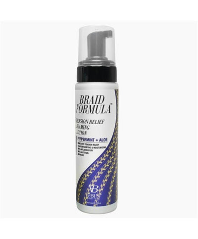EBIN NewYork Braid Formula Tension Relief Foaming Lotion Peppermint & Aloe 250ml