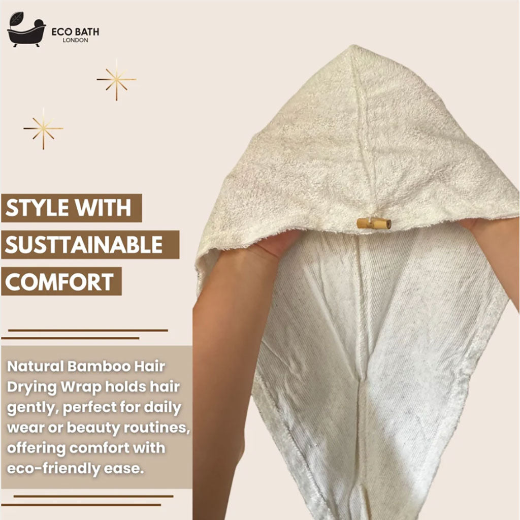 Eco Bath London  Bamboo Hair Drying Wrap