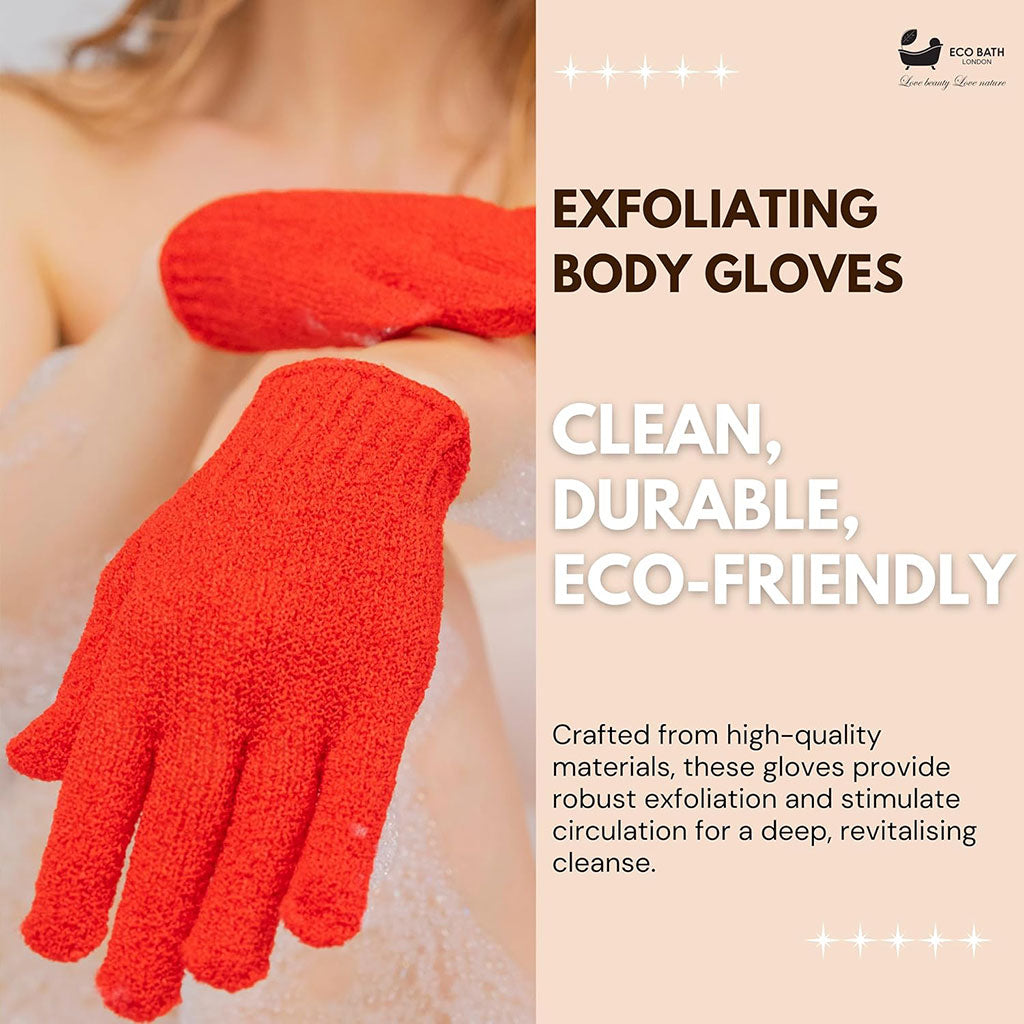 Eco Bath London  Exfoliating Body Gloves 