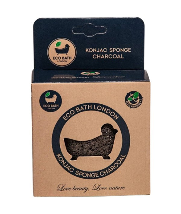 Eco Bath London  Konjac Sponge Charcoal