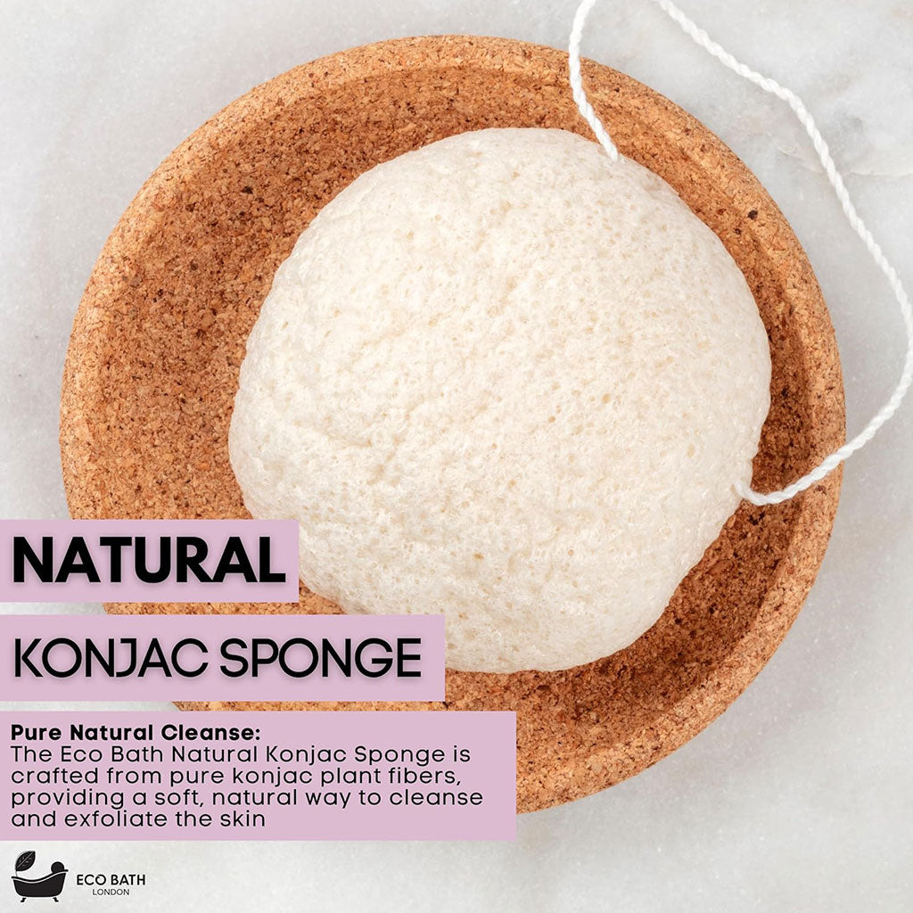 Eco Bath London  Konjac Sponge Natural