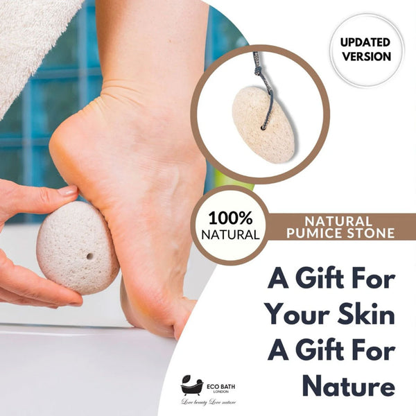 Eco Bath London  Natural Grey Pumice Stone With Rope