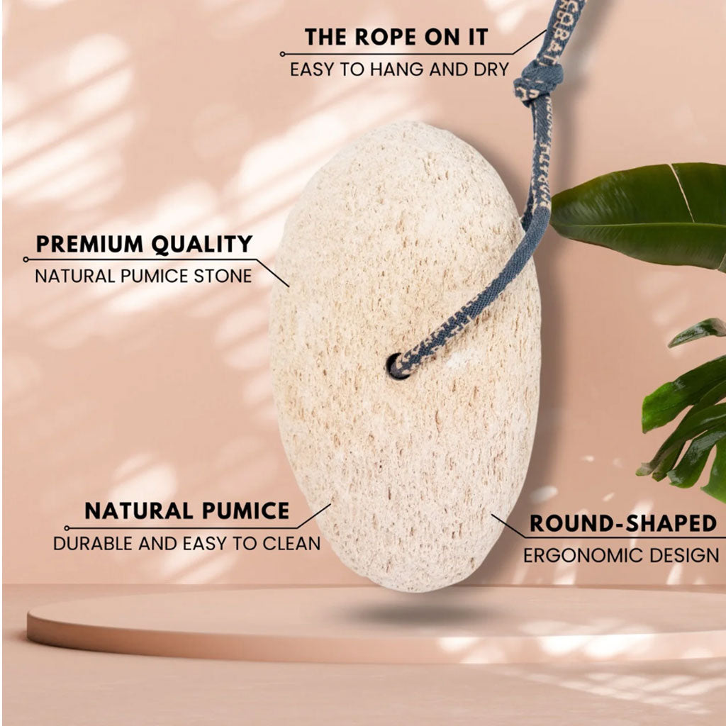 Eco Bath London  Natural Grey Pumice Stone With Rope