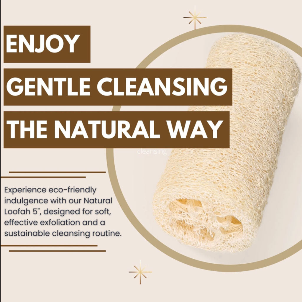 Eco Bath London  Natural Loofah 5 With String