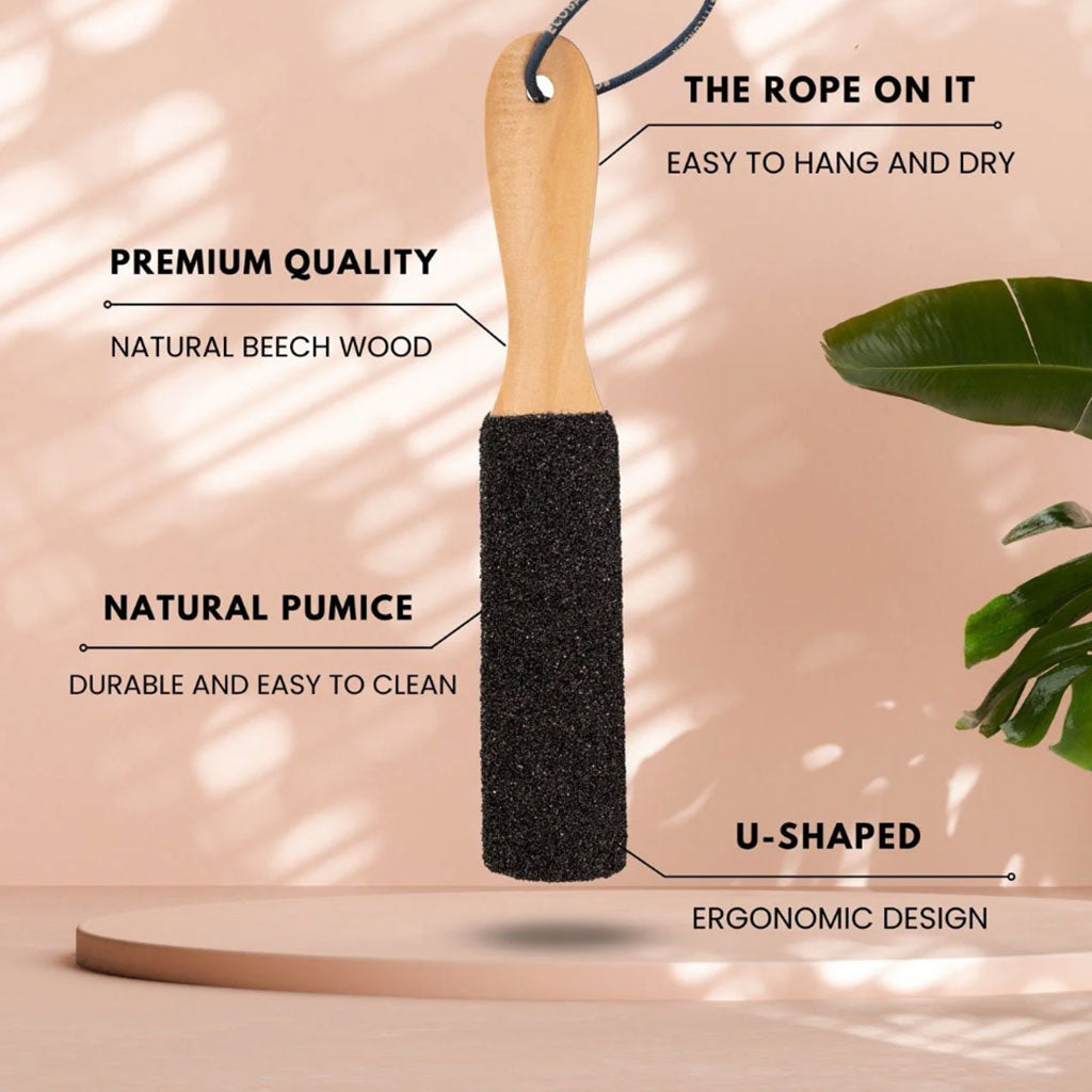 Eco Bath London  Natural Pumice Foot File Curved Black
