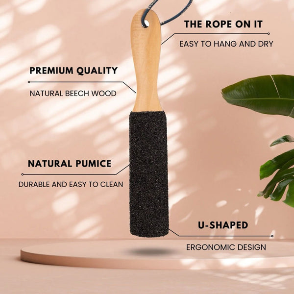 Eco Bath London  Natural Pumice Foot File Curved Black
