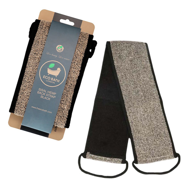 Eco Bath London  Sisal Hemp Back Strap Black