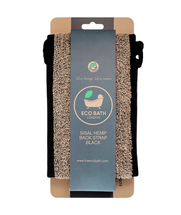 Eco Bath London  Sisal Hemp Bath Mitt Black