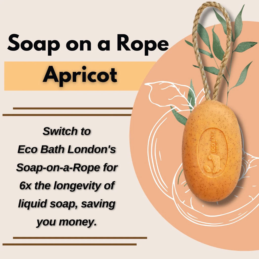 Eco Bath London  Soap On A Rope Apricot