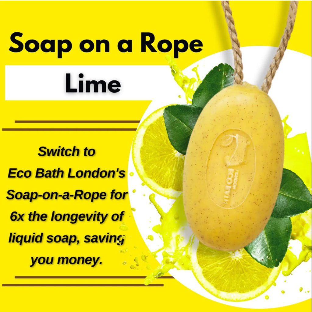 Eco Bath London  Soap On A Rope Lime