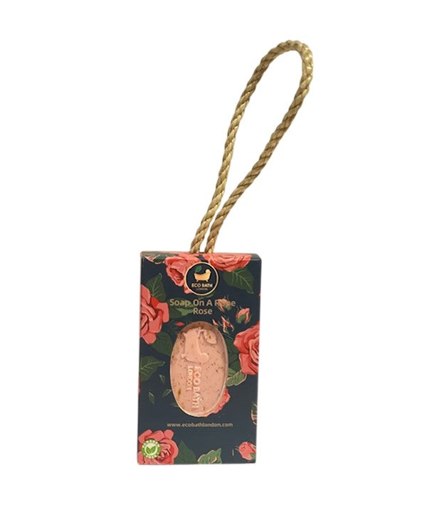 Eco Bath London  Soap On A Rope Rose