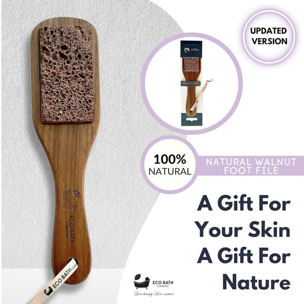 Eco Bath London  Walnut Wood Pumice Foot File 