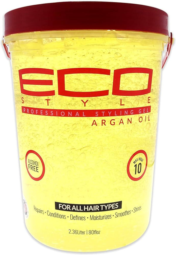 Eco Style Moroccan Argan Oil Styling Gel - All Sizes - Afro Hair Boutique